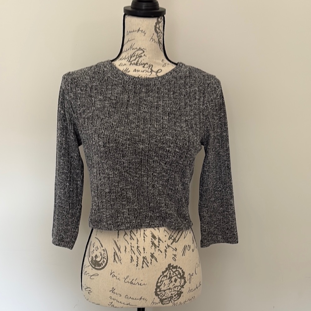 Forever 21 Gray Crop Top